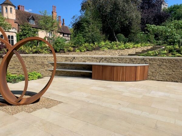 Individuelle Outdoor Küche Beton Holz Wimbledon London | dade design