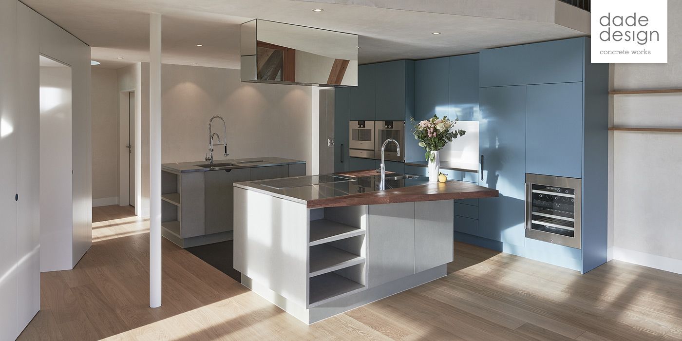 Betonküche Betonfronten Beton Holz Residential – dade design